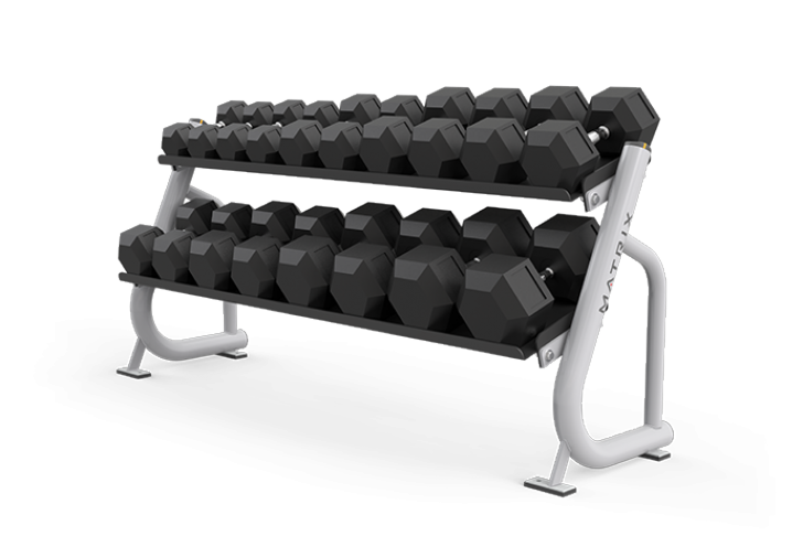 Picture of Magnum Series 2-tier Flat-tray Dumbbell Rack  MG-A697