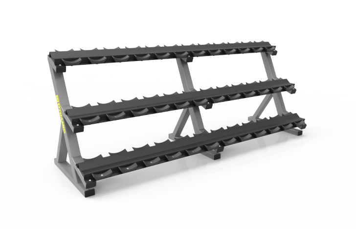 Picture of 3 Tier Dumbbell Rack (8″) Saddles